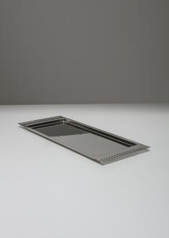 Compasso - Steel Tray by Vittorio Gregotti for Cleto Munari