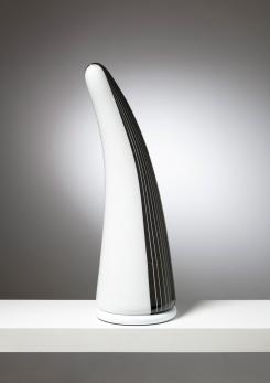 Compasso - Murano Glass Black and White Table Lamp by Res
