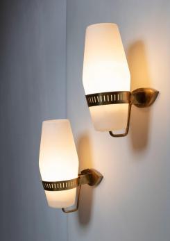 Compasso - Pair of Model 2078 Wall Lamps by Stilnovo