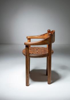 Compasso - Chestnut 60's Armchair by Rainer Daumiller