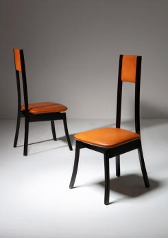Compasso - Pair of Chairs by Angelo Mangiarotti for La Sorgente del Mobile