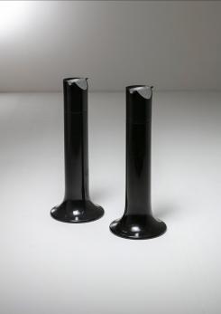 Compasso - Pair of "Griglia" Floor Ashtrays by Enzo Mari for Danese 