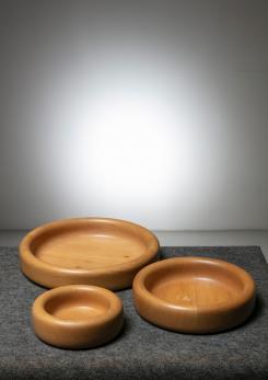 Compasso - Set of Three Wood Centerpieces by Ingo Knuth