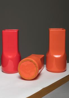 Compasso - Set of Three Ceramic Vases by Studio O.P.I. for Gabbianelli.