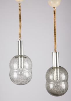 Compasso - Pair of "Bilobo" Pendant Lamps by Tobia Scarpa for Flos
