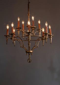 Compasso - Italian 50s Chandelier by Lumi