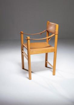 Compasso - "Solaris" Leather Armchair by Franco Vattolo for Ibisco, Italy, 1970s