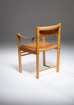 Compasso - "Solaris" Leather Armchair by Franco Vattolo for Ibisco, Italy, 1970s