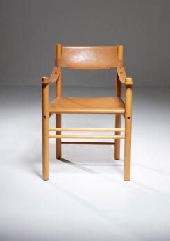 Compasso - "Solaris" Leather Armchair by Franco Vattolo for Ibisco, Italy, 1970s