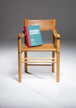 Compasso - "Solaris" Leather Armchair by Franco Vattolo for Ibisco, Italy, 1970s