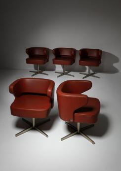 Compasso - Set of 5 "Poney" Armchairs by Gianni Moscatelli for Formanova Compasso - Set of 5 "Poney" Armchairs by Gianni Moscatelli for Formanova