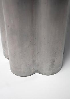 Compasso - Large Aluminum Vase by Albert Leclerc for Il Sestante