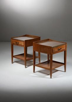 Compasso - Pair 60s Night Stands in the style of Gianfranco Frattini for Cantieri Carugati