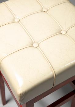 Compasso - Set of Two Stools in the Style of Frattini for Cassina