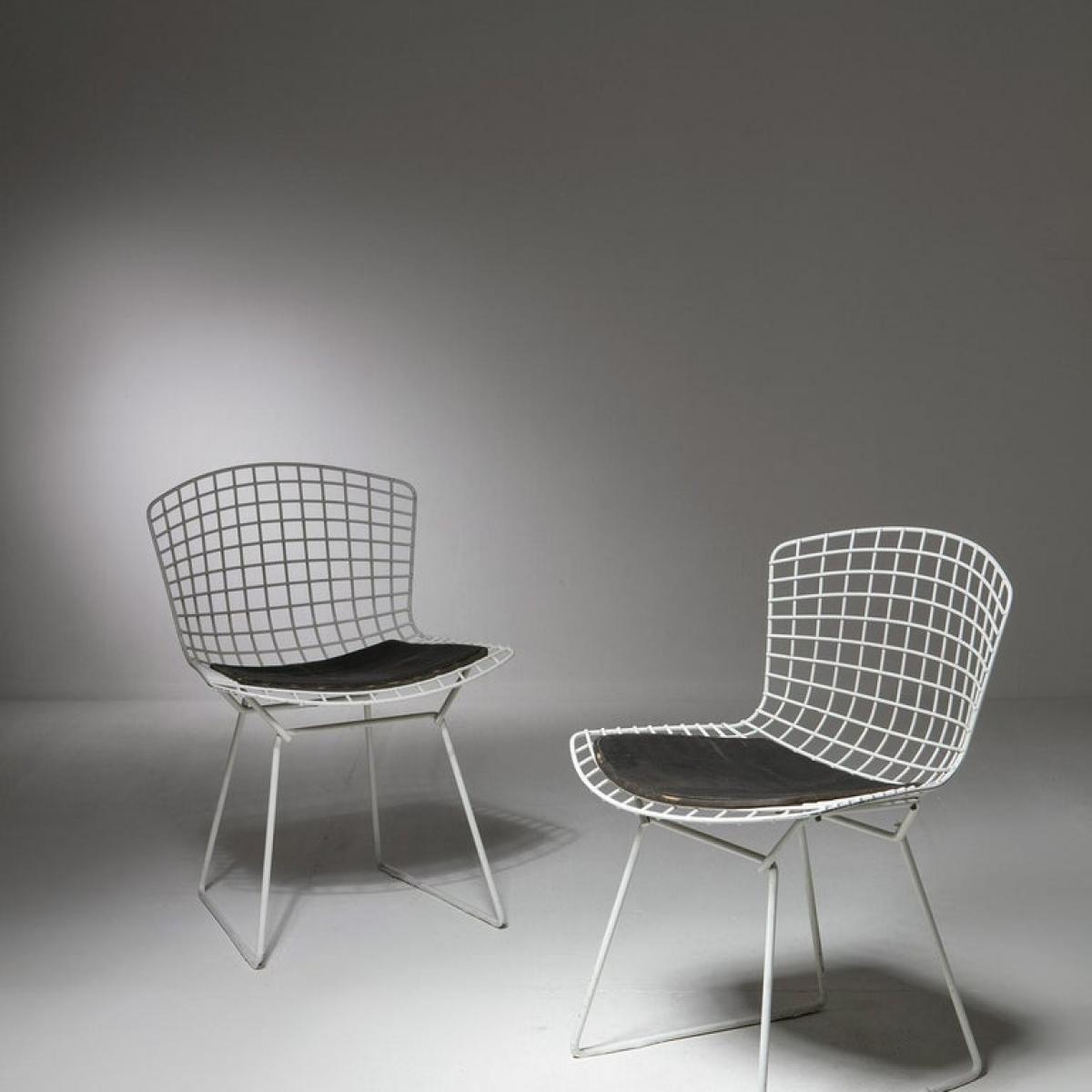 Pair of Model 420 Side Chairs by Harry Bartoia for Knoll | Compasso