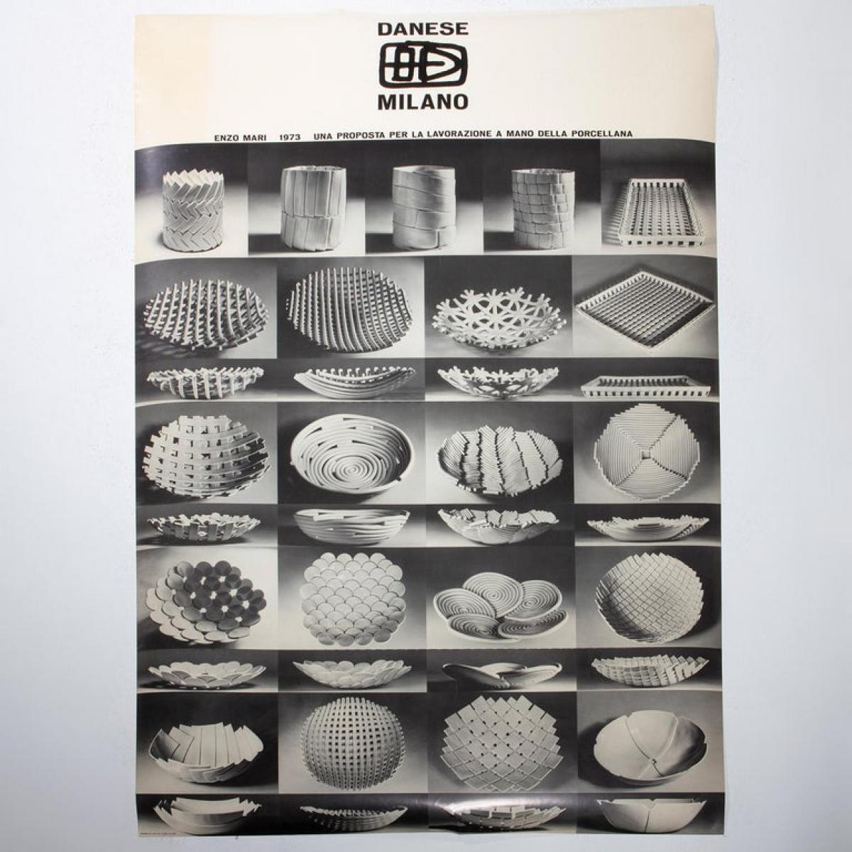 Enzo Mari Danese Original Poster, 1973 | Compasso