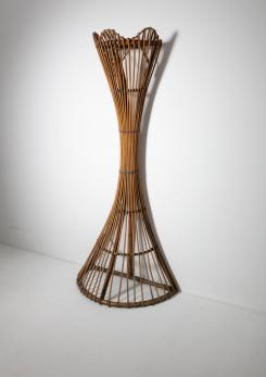 Compasso - Wicker Coat Stand by Tito Agnoli for Bonacina