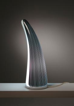 Compasso - Murano Glass Black and White Table Lamp by Res