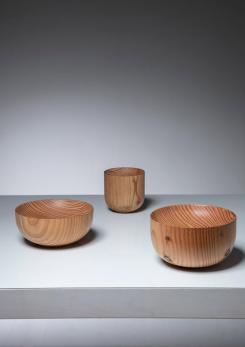 Compasso - Set of Three Wood Bowls