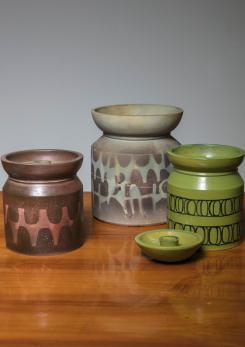 Compasso - Set of Three Italian 60s ceramic Vases Compasso - Set of Three Italian 60s ceramic Vases