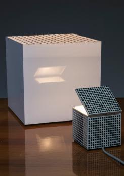 Compasso - Pair of "Cubo Luce" Table Lamps by Studio OPI for Cini & Nils 