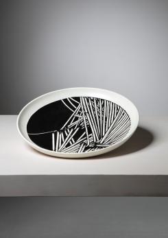 Compasso - Set of Three Ceramic Pieces by Emilio Scanavino for Cedit