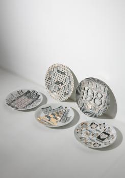 Compasso - Unique Set of 23 Calendar Plates by Piero Fornasetti