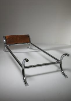 Compasso - Italian 70s Single Chrome Bed by Zevi