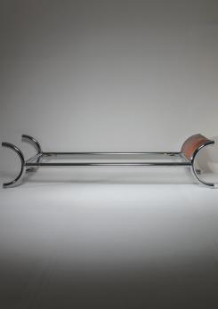 Compasso - Italian 70s Single Chrome Bed by Zevi