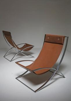 Compasso - Pair of Lounge Chairs by Marcello Cuneo for Mobel