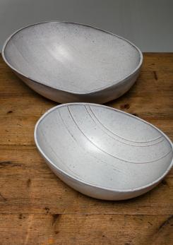 Compasso - Rare Set of Two Ceramic Bowls by Alessio Tasca 