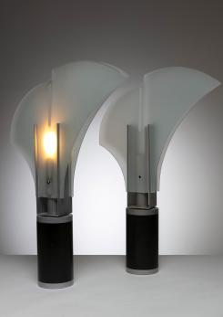 Compasso - Rare Pair of  "Mezzo Alfiere" Table Lamps by Carla Venosta for Quattrifolio