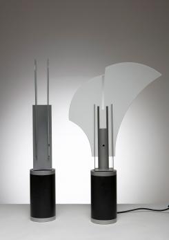 Compasso - Rare Pair of  "Mezzo Alfiere" Table Lamps by Carla Venosta for Quattrifolio