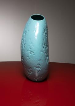 Compasso - Large Turquoise Vase by Guido Andloviz for SCI Laveno