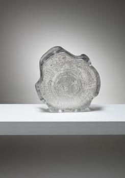 Compasso - Crystal Bowl by Bengt Edenfalk for Skrufs Glasbruk