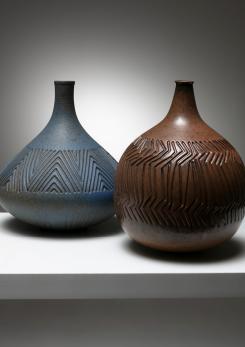 Compasso - Pair of Italian 50s Ceramic Vases