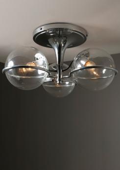 Compasso - Chandelier Model 2042/3 By Gino Sarfatti For Arteluce