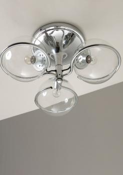 Compasso - Chandelier Model 2042/3 By Gino Sarfatti For Arteluce