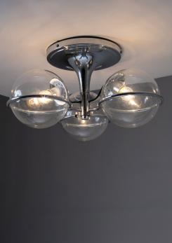 Compasso - Chandelier Model 2042/3 By Gino Sarfatti For Arteluce