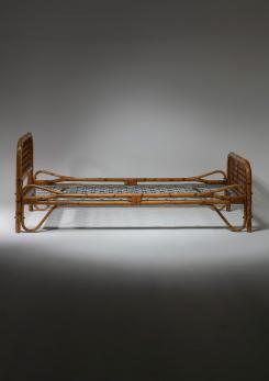 Compasso - Pair of Italian 60s Wicker Bed