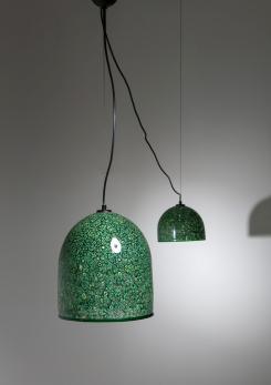 Compasso - Set of Two "Neverrino" Ceiling Lamps by Luciano Vistosi for Vistosi