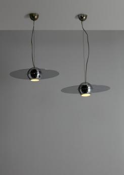 Compasso - Pair of "Padacroma" Pendant Lamp by Mazza and Gramigna for Quattrifolio