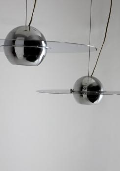 Compasso - Pair of "Padacroma" Pendant Lamp by Mazza and Gramigna for Quattrifolio