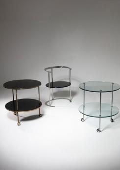 Compasso - "T6" Glass Cart by Corrado Corradi Dell'Acqua for Azucena