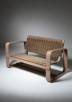 Compasso - Plywood Settee by Pagano for Maggioni