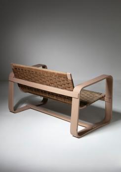 Compasso - Plywood Settee by Pagano for Maggioni