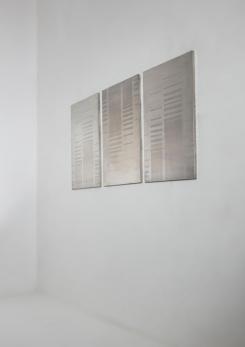 Compasso - Set of Three Steel Oxidized Wall Panels