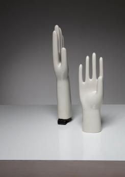 Compasso - Pair of Porcelain Glove Molds Compasso - Pair of Porcelain Glove Molds