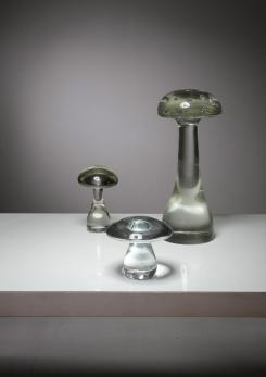 Compasso - Set of "Mushroom" Glass Sculptures by Cenedese