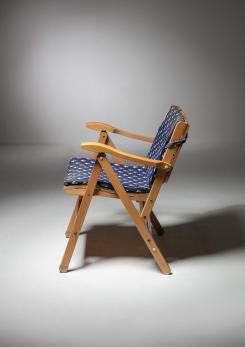 Compasso - Set of Six Folding Chairs by Carlo Hauner for Reguitti
